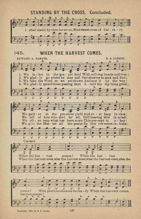 Praise Ye: a collection of sacred songs page 147