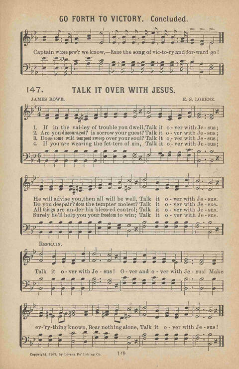 Praise Ye: a collection of sacred songs page 149