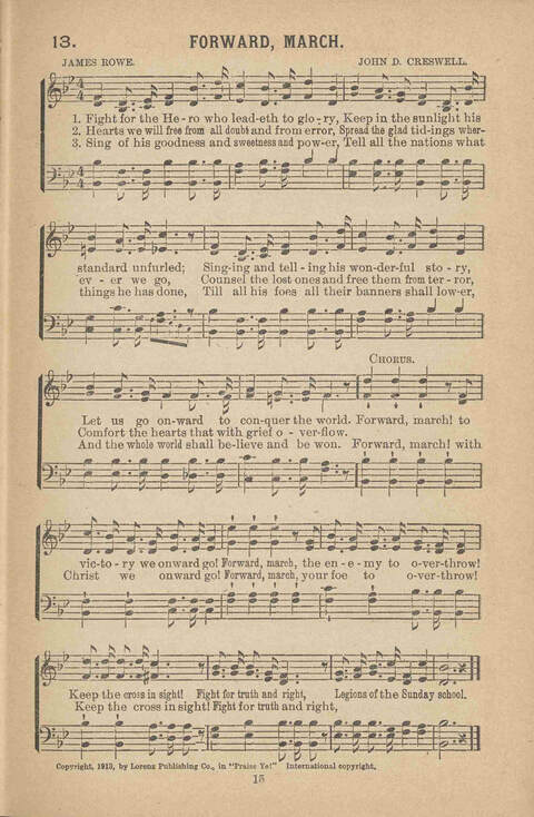 Praise Ye: a collection of sacred songs page 15