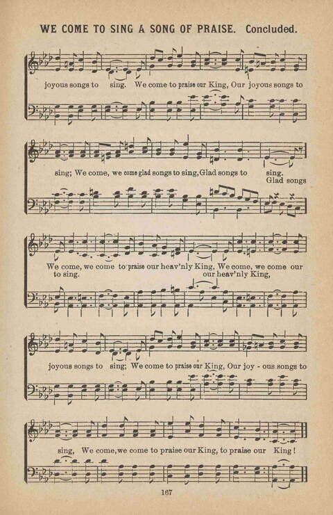 Praise Ye: a collection of sacred songs page 167
