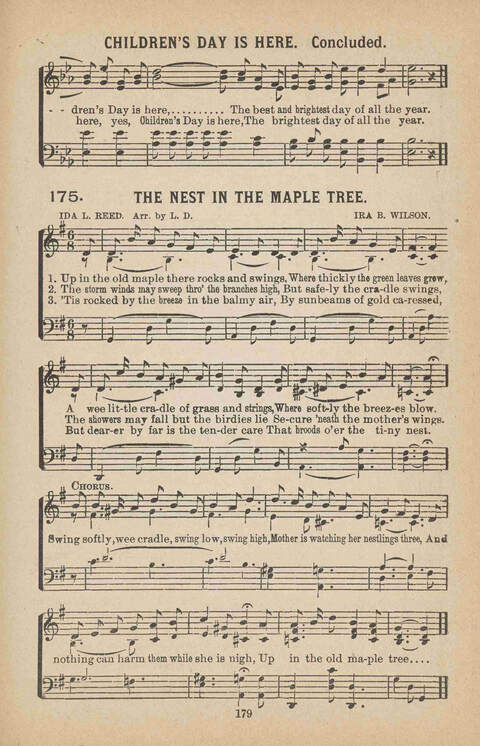 Praise Ye: a collection of sacred songs page 179