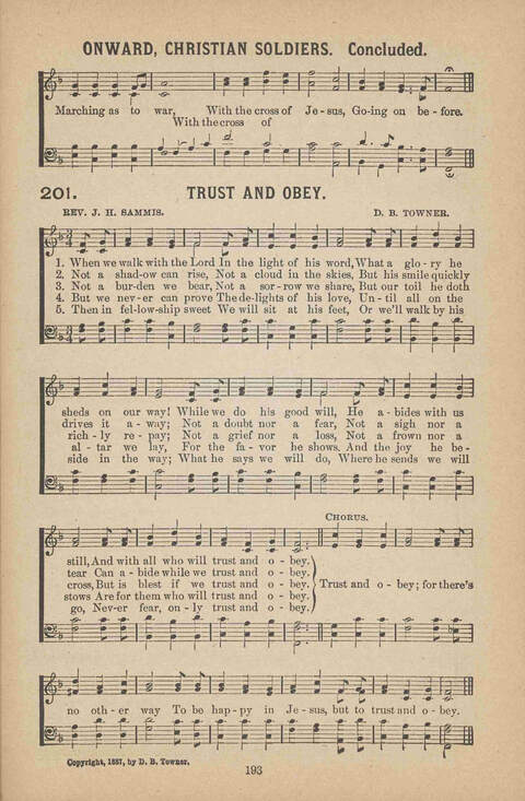 Praise Ye: a collection of sacred songs page 193