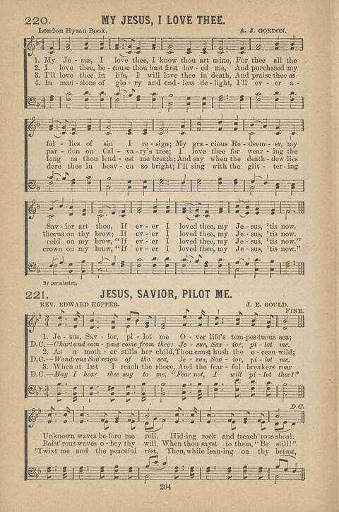 Praise Ye: a collection of sacred songs page 204