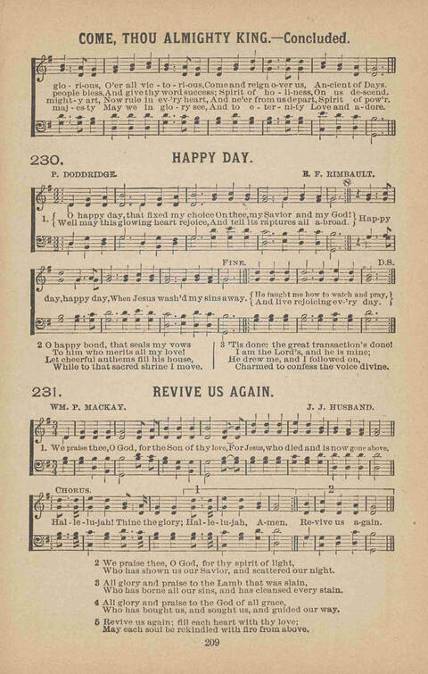 Praise Ye: a collection of sacred songs page 209