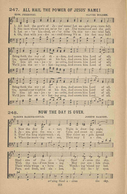 Praise Ye: a collection of sacred songs page 218