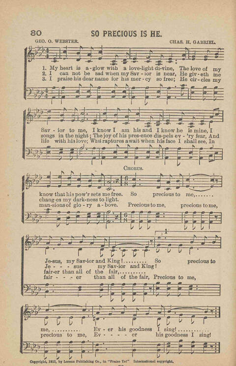 Praise Ye: a collection of sacred songs page 32