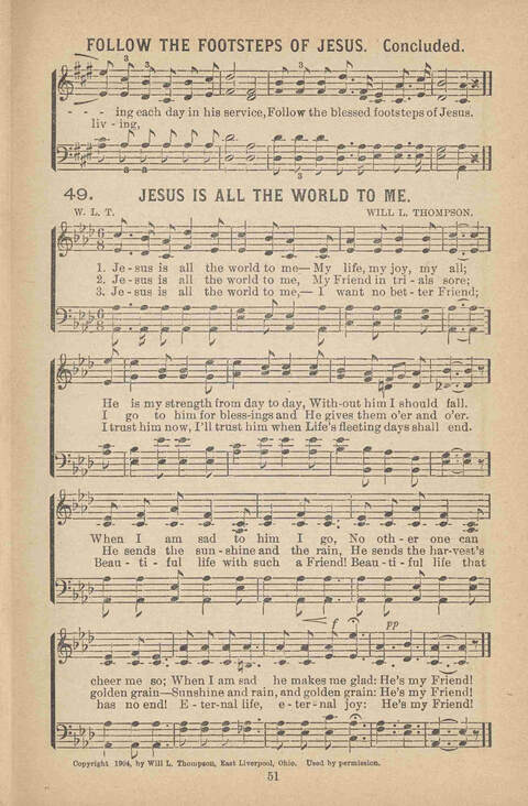 Praise Ye: a collection of sacred songs page 51