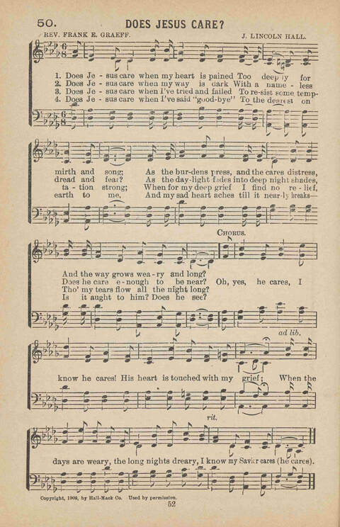 Praise Ye: a collection of sacred songs page 52