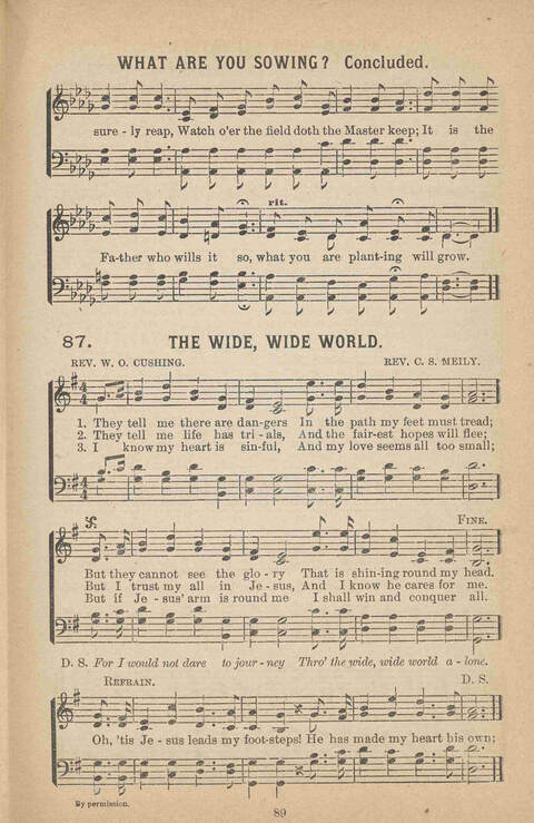 Praise Ye: a collection of sacred songs page 89