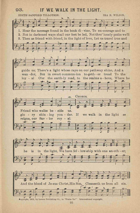 Praise Ye: a collection of sacred songs page 95