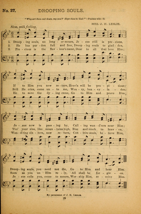Pearls of Gospel Song: for gospel workers. a choice collection of hymns and tunes page 29