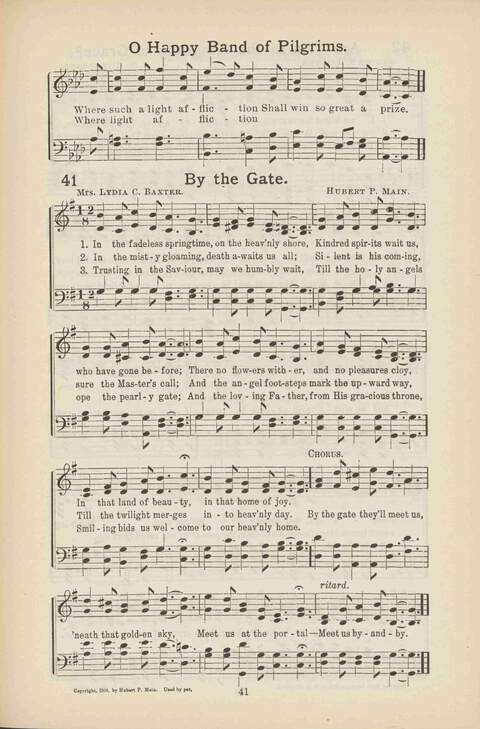 The Pathway of Praise No. 1: a collection of gospel songs for Sunday-schools, revivals and general public worship page 41