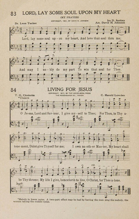 New Rodeheaver-Ackley Short Choruses No. 2: a special collection of choruses only, for all religious services page 44