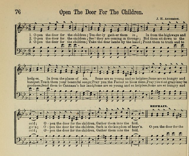 Royal Gems: a new and choice collection of Sunday school songs page 76