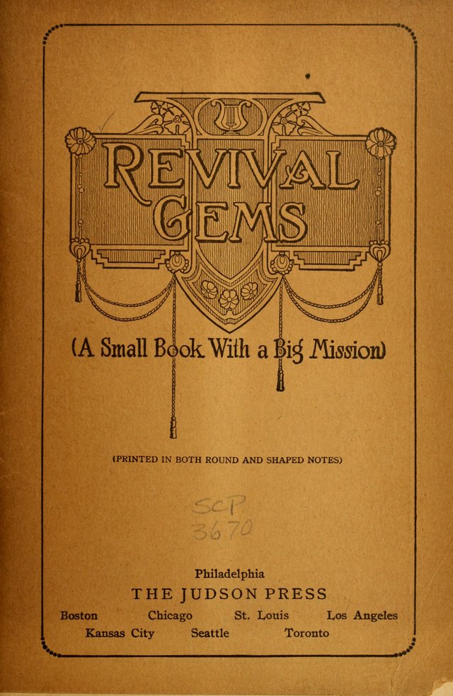 Revival Gems: a small book with a big mission page i