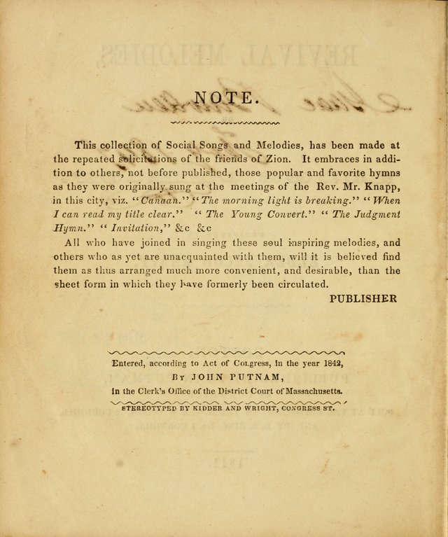 Revival Melodies, or Songs of Zion. page 2