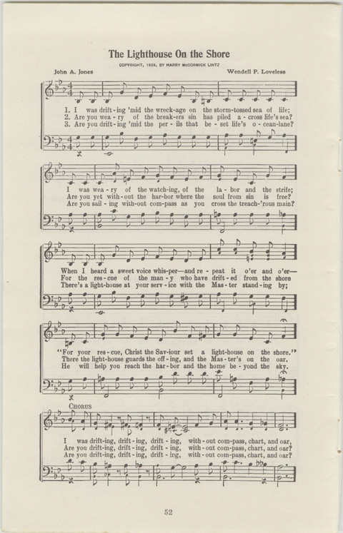 Radio Songs and Choruses of the Gospel No. 1 page 50