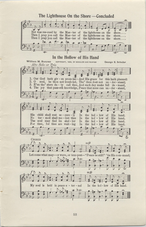 Radio Songs and Choruses of the Gospel No. 1 page 51