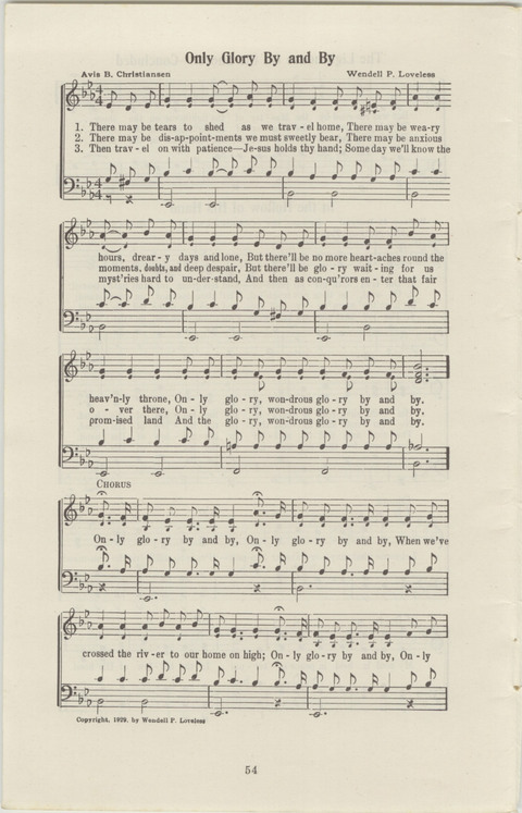 Radio Songs and Choruses of the Gospel No. 1 page 52