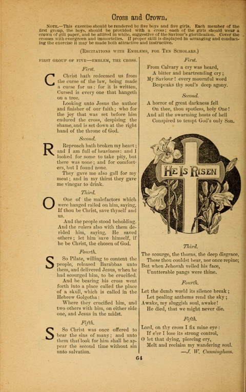Recitations Song and Story: for Sunday and day schools, primary and intermediate Departments page 64