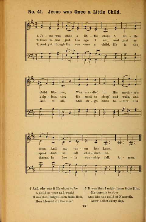 Recitations Song and Story: for Sunday and day schools, primary and intermediate Departments page 72