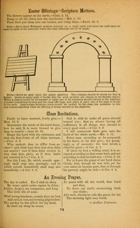 Recitations Song and Story: for Sunday and day schools, primary and intermediate Departments page 73
