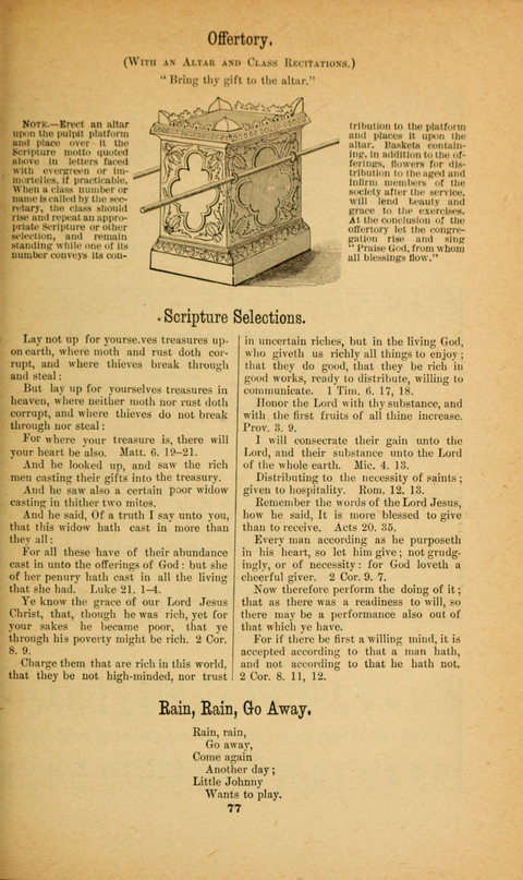 Recitations Song and Story: for Sunday and day schools, primary and intermediate Departments page 77