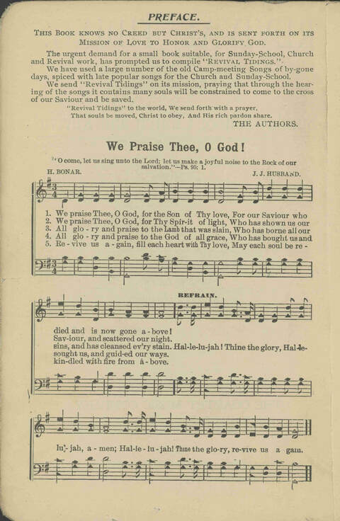 Revival Tidings: a superb collection of gospel songs suitabe for the Sunday-School, Church and Revival page 2