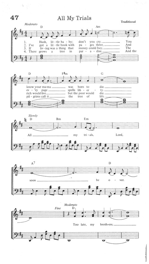 Reasons to Sing: a songbook for youth today page 71