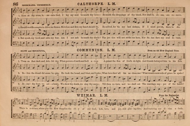 Selah: a collection of psalm and hymn tunes, introits, anthems, chants, motetts, choruses, etc. adapted to the use of classes, private circles, and worship assemblies page 86