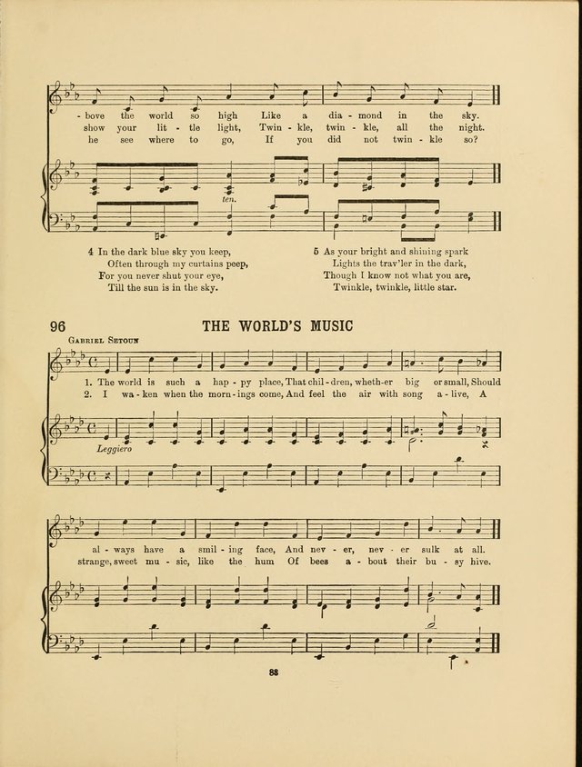 Songs for Little People: for use in Sunday-School, the kindergarten and the home page 85