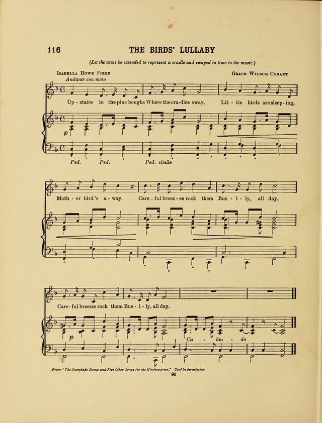 Songs for Little People: for use in Sunday-School, the kindergarten and the home page 98