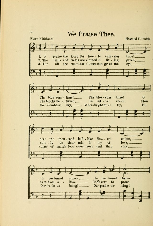 Songs for Little Singers: A Collection of easy pieces for Beginners and Primary Departments of the Sunday School and for use at home page 38