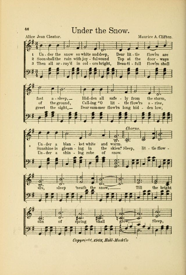 Songs for Little Singers: A Collection of easy pieces for Beginners and Primary Departments of the Sunday School and for use at home page 46