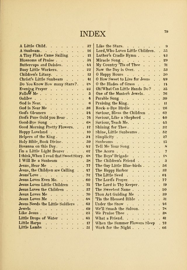 Songs for Little Singers: A Collection of easy pieces for Beginners and Primary Departments of the Sunday School and for use at home page 79