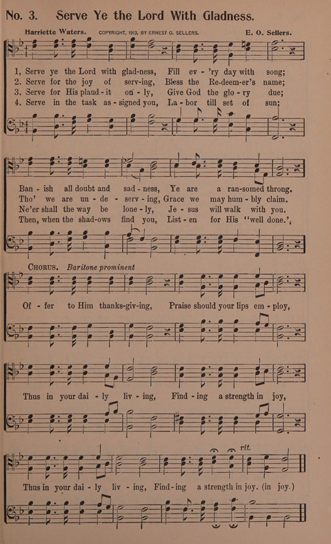 Songs for Men: A Collection of Gospel Songs for Male Quartets and Choruses page 3