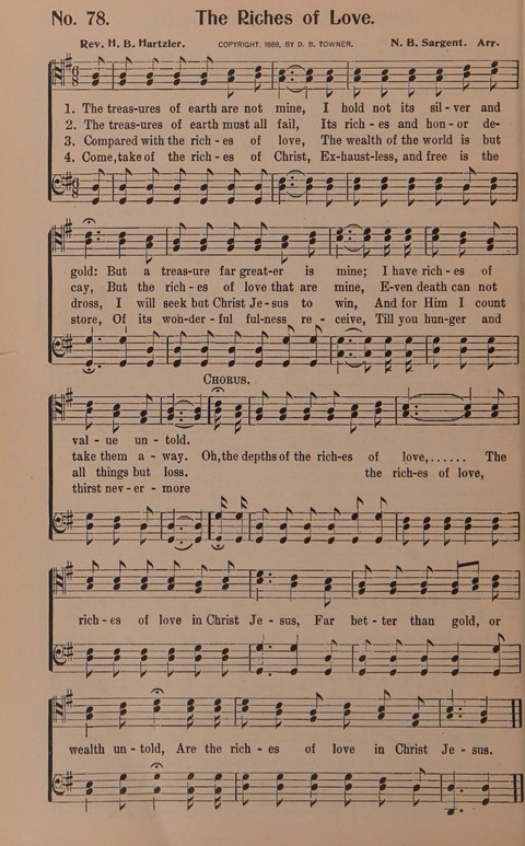 Songs for Men: A Collection of Gospel Songs for Male Quartets and Choruses page 78