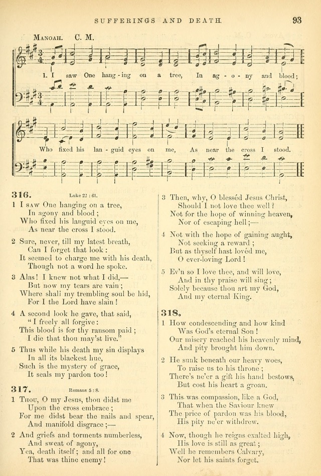 Songs for the Sanctuary, or Hymns and Tunes for Christian Worship page 93