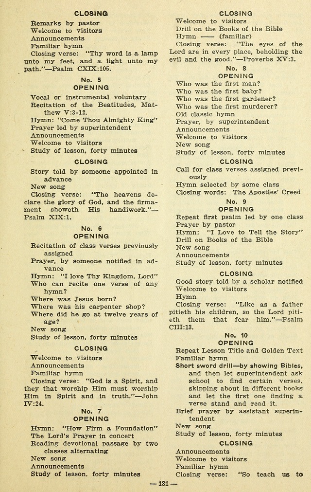 Songs for the Sunday School page 179