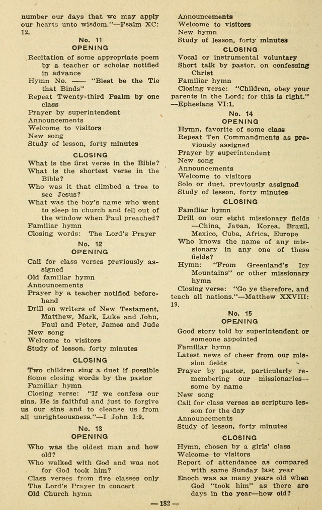 Songs for the Sunday School page 180