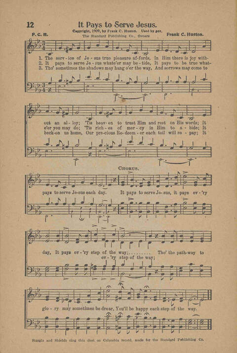 Songs for Soul-winning: for the Ohio Christian Endeavor Union page 12