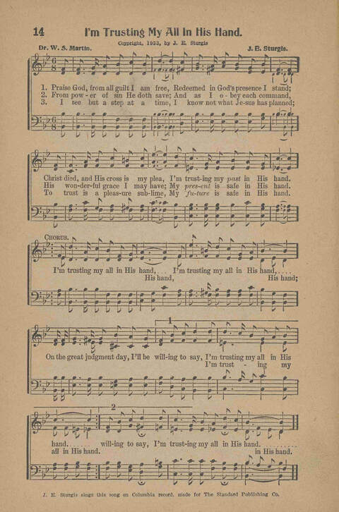 Songs for Soul-winning: for the Ohio Christian Endeavor Union page 14
