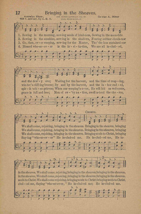 Songs for Soul-winning: for the Ohio Christian Endeavor Union page 17