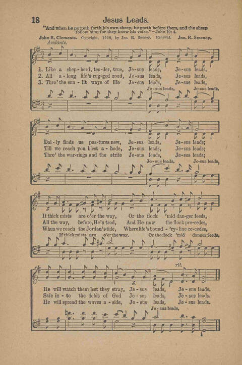 Songs for Soul-winning: for the Ohio Christian Endeavor Union page 18