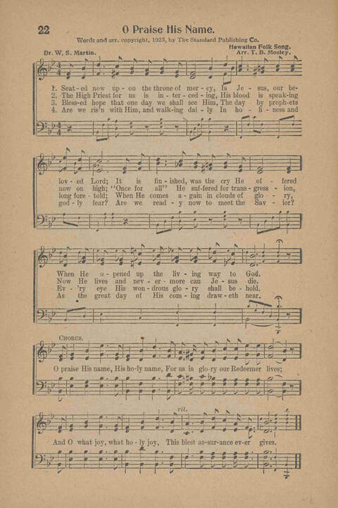 Songs for Soul-winning: for the Ohio Christian Endeavor Union page 22