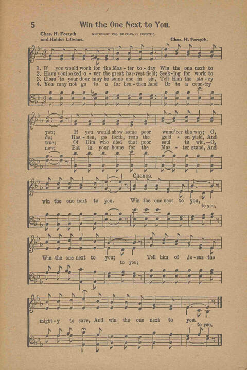 Songs for Soul-winning: for the Ohio Christian Endeavor Union page 5