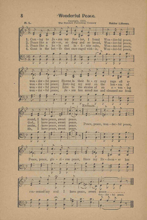 Songs for Soul-winning: for the Ohio Christian Endeavor Union page 8