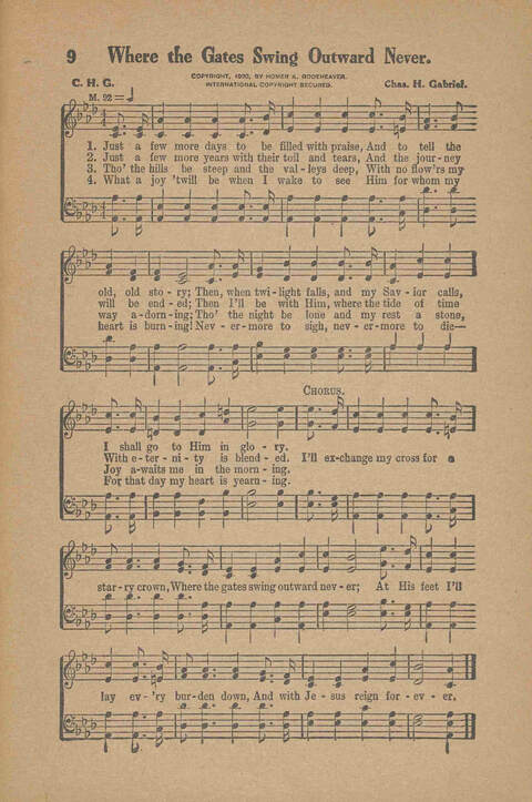 Songs for Soul-winning: for the Ohio Christian Endeavor Union page 9