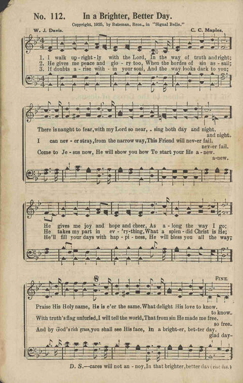 Signal Bells: for the song service page 112