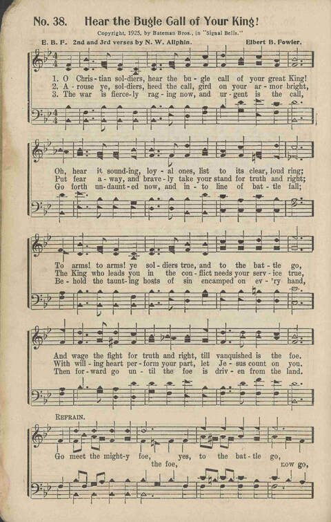 Signal Bells: for the song service page 38